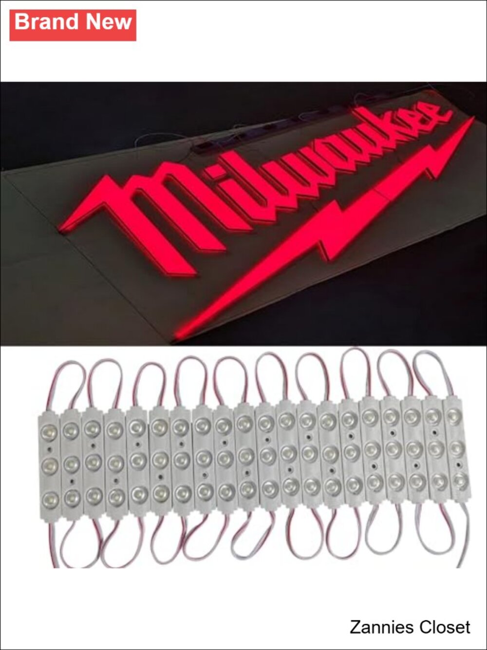 🎄 100pcs LED Module Lights Waterproof Cuttable Self-Adhesive for Inflatable - Picture 4 of 6